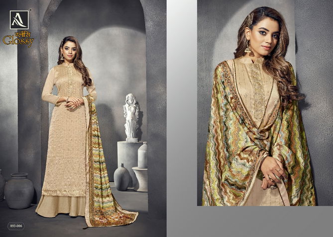 Alok Glossy New Exclusive Wear Designer fancy Geirgette Dress Material Collection